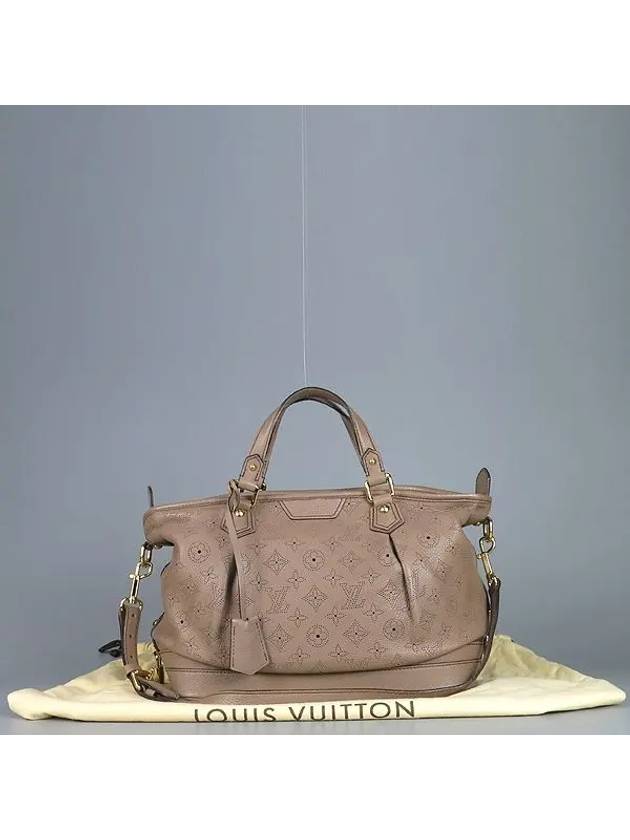 M93175 Mahina leather Stella PM powder tote bag shoulder strap - LOUIS VUITTON - BALAAN 1