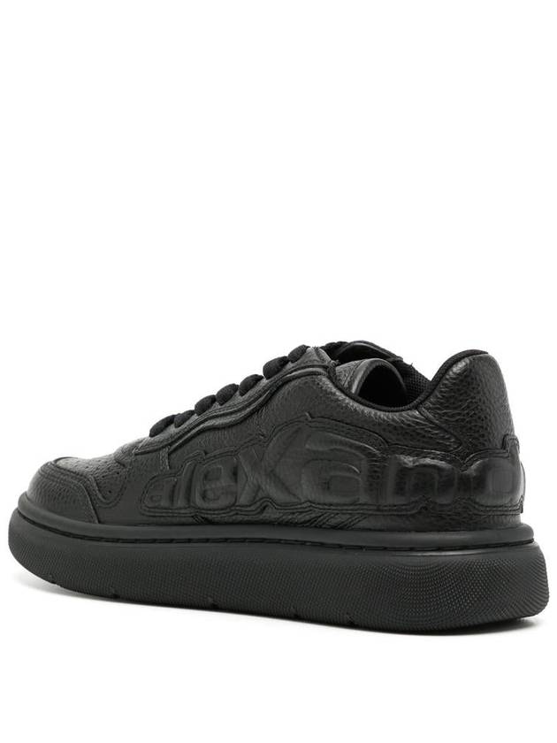 Cloud Leather Low Top Sneakers Black - ALEXANDER WANG - BALAAN 4