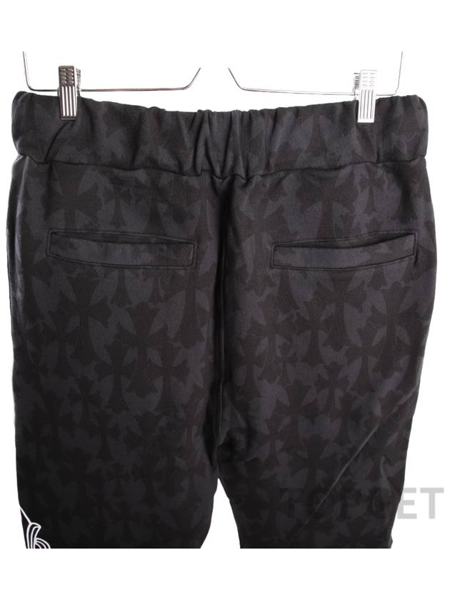 Cemetery Cross All Over Print Sweatpants Black - CHROME HEARTS - BALAAN 5