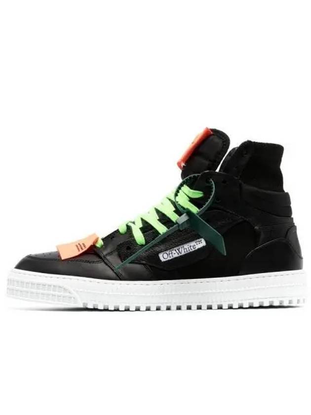 Off Court 3.0 Leather High Top Sneakers Black - OFF WHITE - BALAAN 2