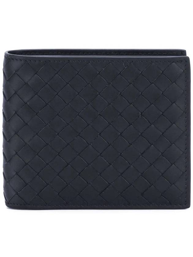 Intrecciato Weaving Half Wallet Navy - BOTTEGA VENETA - BALAAN 2