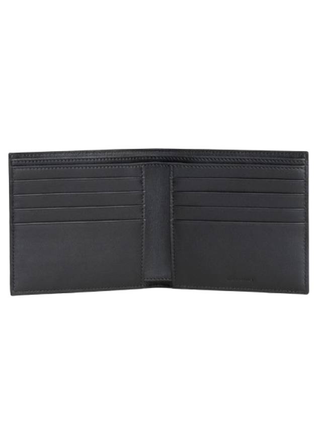 Celine Logo Leather Half Wallet Black - CELINE - BALAAN 6