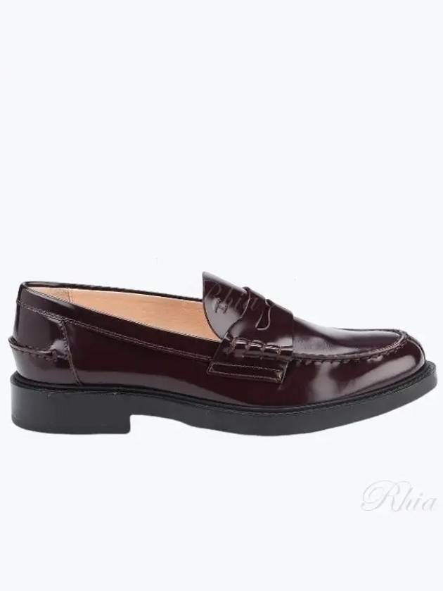 Women's Patent Leather Penny Loafers Burgundy - TOD'S - BALAAN 2