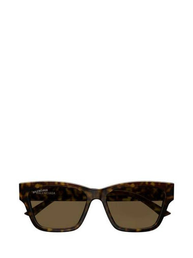 Acetate Rectangle Sunglasses Havana - BALENCIAGA - BALAAN 1