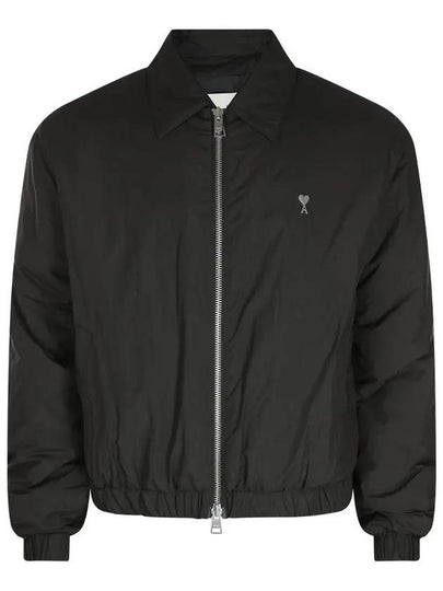 De Coeur Zip-Up Jacket Black - AMI - BALAAN 2