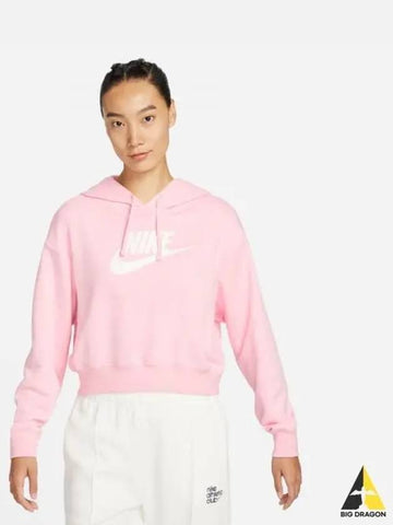 Women s Sportswear Club Fleece Oversized Cropped Graphic Hoodie 690 - NIKE - BALAAN 1