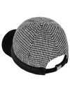 hound check velvet color combination cap 8403LXACBLACK - BLACK&WHITE - BALAAN 3