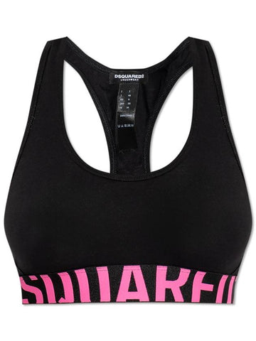 Dsquared2 Bra With Logo, Women's, Black - DSQUARED2 - BALAAN 1