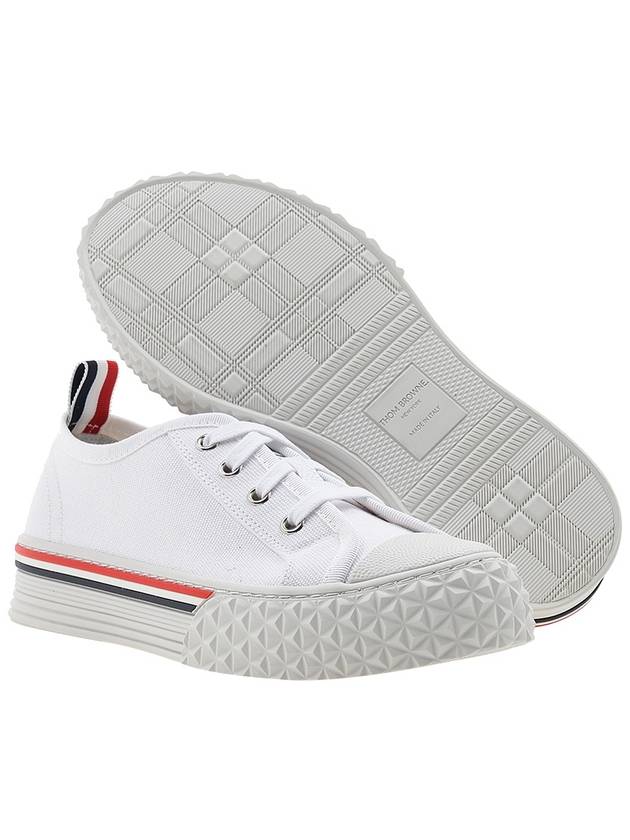 Canvas College Low Top Sneakers White - THOM BROWNE - BALAAN 6