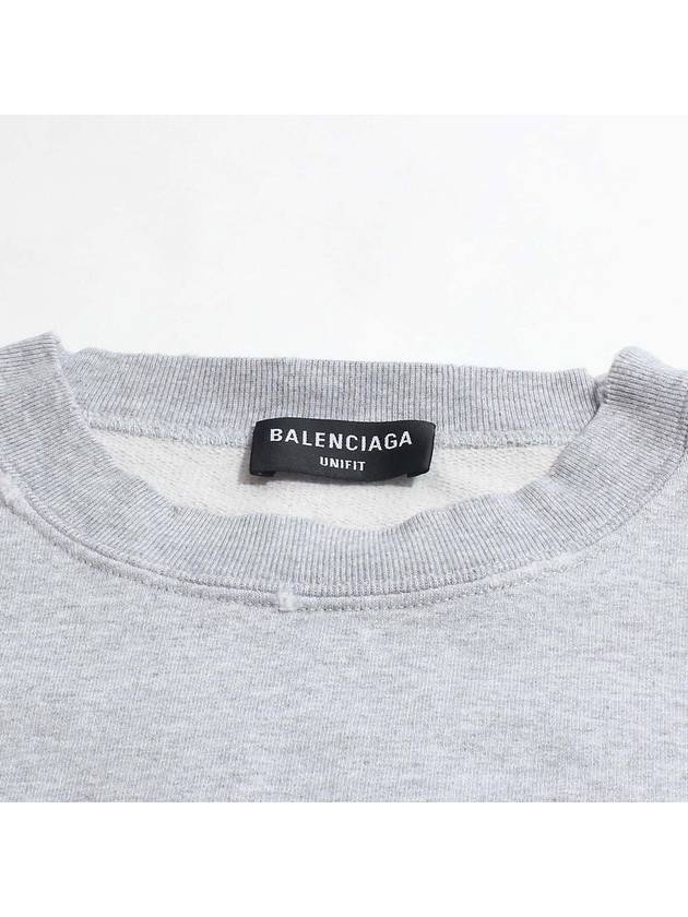 FBI Logo Sweatshirt Grey - BALENCIAGA - BALAAN 7