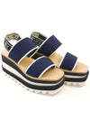 Elyse Platform Sporty Sandals Navy - STELLA MCCARTNEY - BALAAN 1