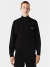 Regular Fit Brushed Fleece Zip-up Jacket Black - LACOSTE - BALAAN 3