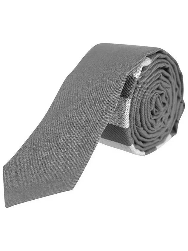 Men's Cotton Shooting Engineer Tie Gray - THOM BROWNE - BALAAN.