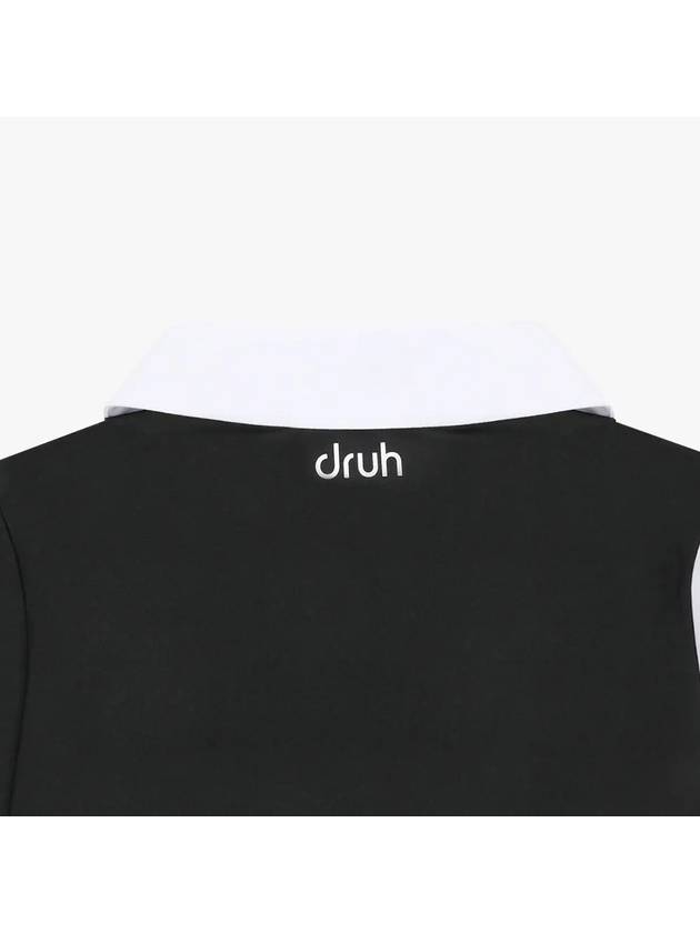 Drew Single Variation Color Scheme Short Sleeve T-Shirt DF42ST03BLACK - DRUH GOLF - BALAAN 6