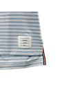 Striped Jersey Pocket Short Sleeve T-Shirt Light Blue White - THOM BROWNE - BALAAN 5