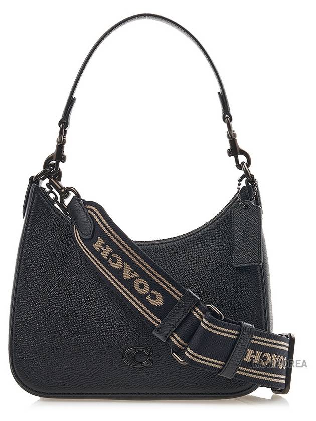 Women s Logo Strap Cross Bag CJ842 BLACK - COACH - BALAAN 3