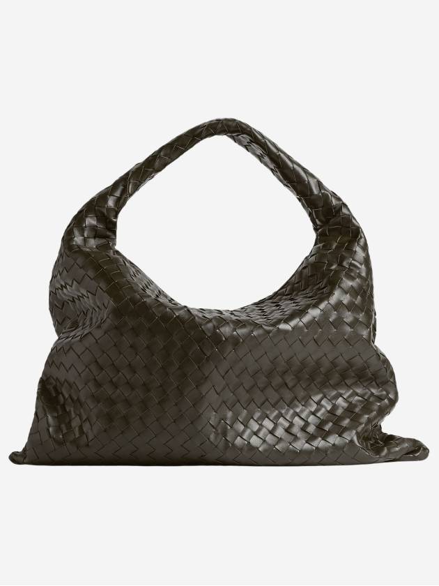 Intrecciato Large Shoulder Bag Khaki - BOTTEGA VENETA - BALAAN 4