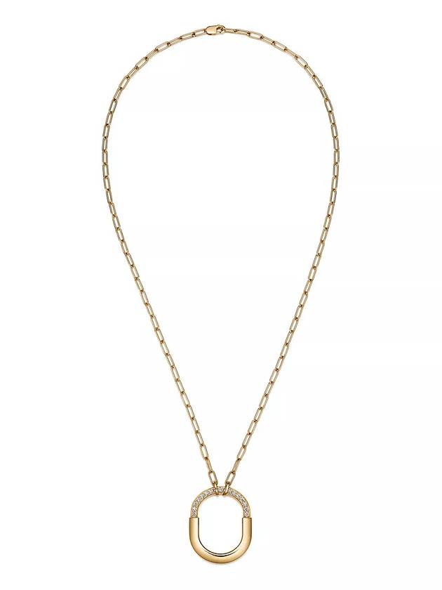 Tiffany pendant yellow gold, set with diamonds, medium - TIFFANY & CO. - BALAAN 2