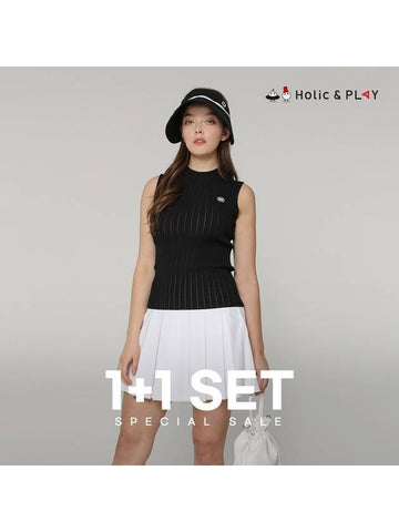 SET Women s Sleeveless Sweater Sarah Culotte - HOLIC&PLAY - BALAAN 1