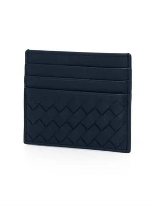 Intrecciato Weaving Card Wallet Navy - BOTTEGA VENETA - BALAAN 2