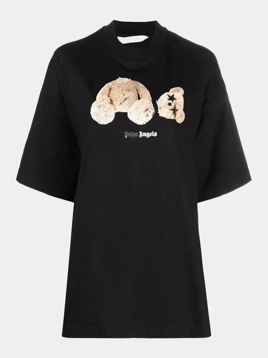 spray bear short sleeve t-shirt - PALM ANGELS - BALAAN.