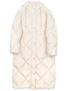 White Mirano Hooded Goose Down Jacket MIRANO 008 - MAX MARA - BALAAN 5