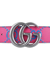 GG Marmont Leather Belt Pink - GUCCI - BALAAN 8