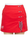 Women's Pavilion A-Line Skirt Red - HORN GARMENT - BALAAN 7