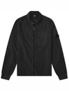 Gabardine Zipped Long Sleeve Shirt Black - CP COMPANY - BALAAN 2