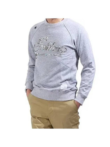 Men's Studded Logo Sweatshirt Grey - THE EDITOR - BALAAN 1