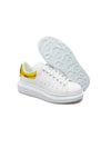 Oversole Metal Yellow Tab Low Top Sneakers White - ALEXANDER MCQUEEN - BALAAN 3