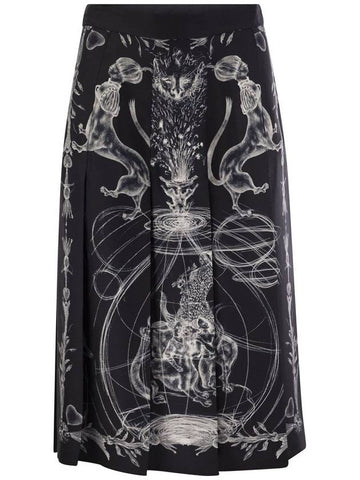 Printed silk twill skirt - FABIANA FILIPPI - BALAAN 1