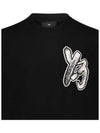 GFX Brush Logo Short Sleeve T-Shirt Black - Y-3 - BALAAN 5