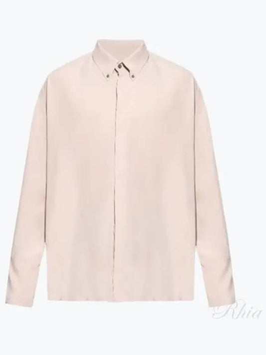 Alexandre Mattiussi Silk Blend Long Sleeve Shirt Pink - AMI - BALAAN 2