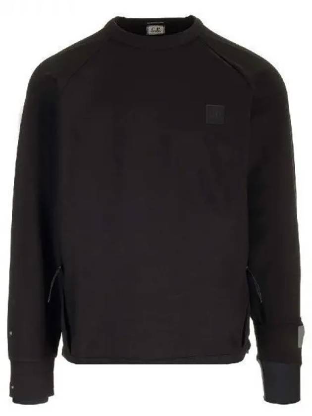 Men s Metropolis Stretch Fleece Sweatshirt Black 16CLSS017 A006452W 999 1216526 - CP COMPANY - BALAAN 1