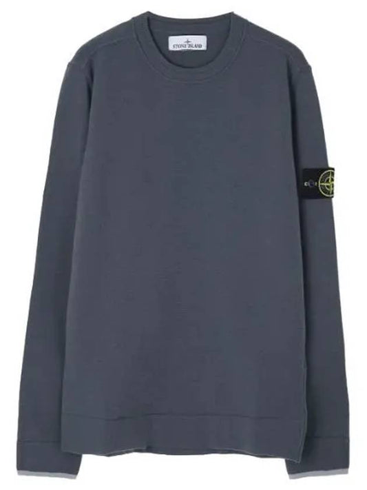 Stretch wool crew neck knit regular fit men - STONE ISLAND - BALAAN 1