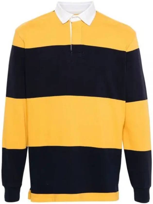 Regular Fit Long Sleeve Polo Shirt Yellow Black - POLO RALPH LAUREN - BALAAN 2