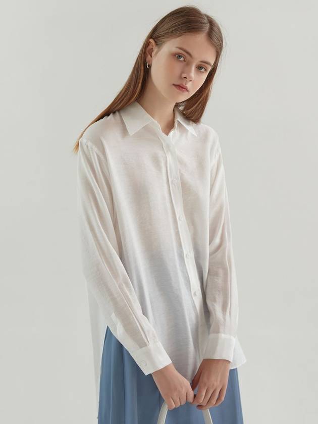 Boxy box color loose fit shirt blouse_ivory - ARIFF - BALAAN 1