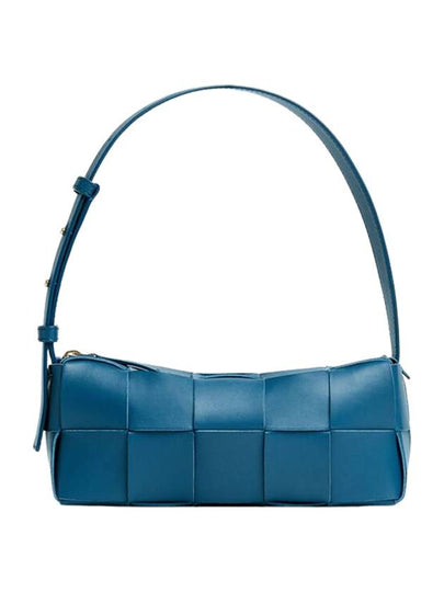 Brick Cassette Intrecciato Small Shoulder Bag Blue - BOTTEGA VENETA - BALAAN 2