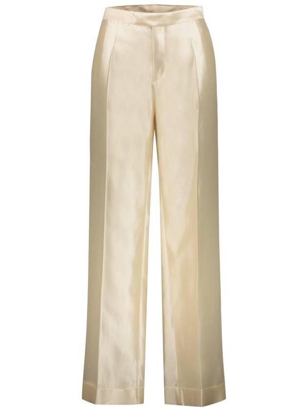 Maison Margiela Pleated Trausers In Mikado Silk Clothing - MAISON MARGIELA - BALAAN 1