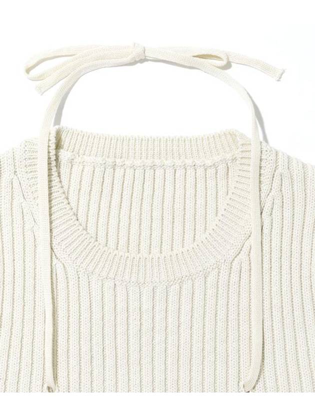 La Mayu Maille Bikini Knit Top Ivory - JACQUEMUS - BALAAN 3