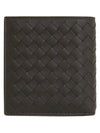 Intrecciato Small Folder Half Wallet Brown - BOTTEGA VENETA - BALAAN 3