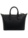 Pebble Grain Small Duffel Bag Black - THOM BROWNE - BALAAN 4