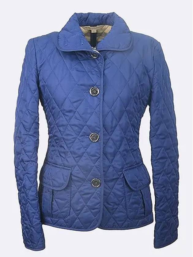 3696268 Blue color quilted women s jacket - BURBERRY - BALAAN 1