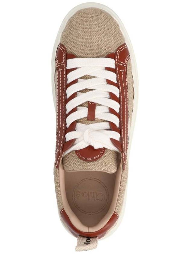 Lauren Leather Converse Low Top Sneakers Brown - CHLOE - BALAAN 4