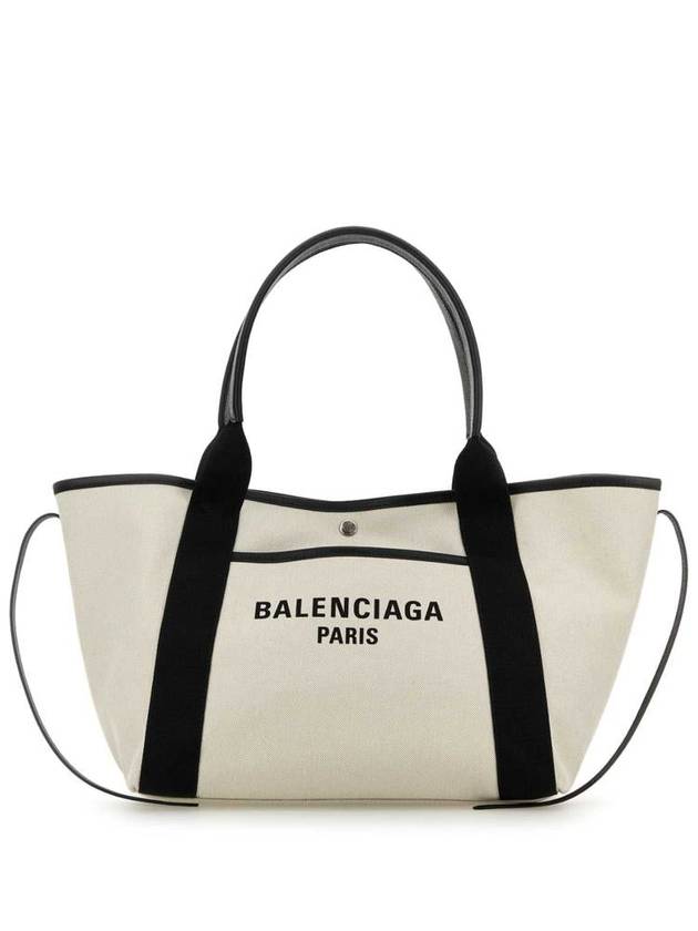 Women s Biarritz Medium Tote Bag Beige Black - BALENCIAGA - BALAAN 2