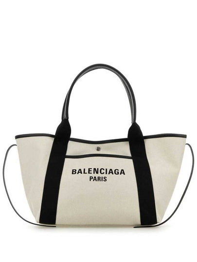 Women s Biarritz Medium Tote Bag Beige Black - BALENCIAGA - BALAAN 2