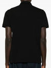 Pique Stretch Cotton Short Sleeve Polo Shirt Black - STONE ISLAND - BALAAN 4