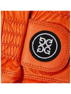 Circle GS Logo Leather Golf Gloves Tangerine - G/FORE - BALAAN 3