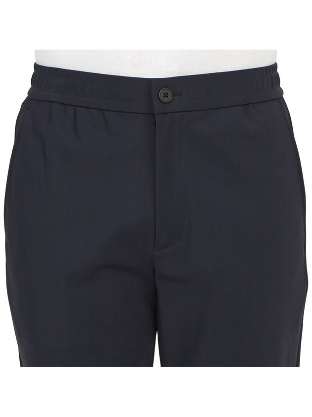 Precision Ponte Curtis Drawstring Straight Pants Navy - THEORY - BALAAN 7